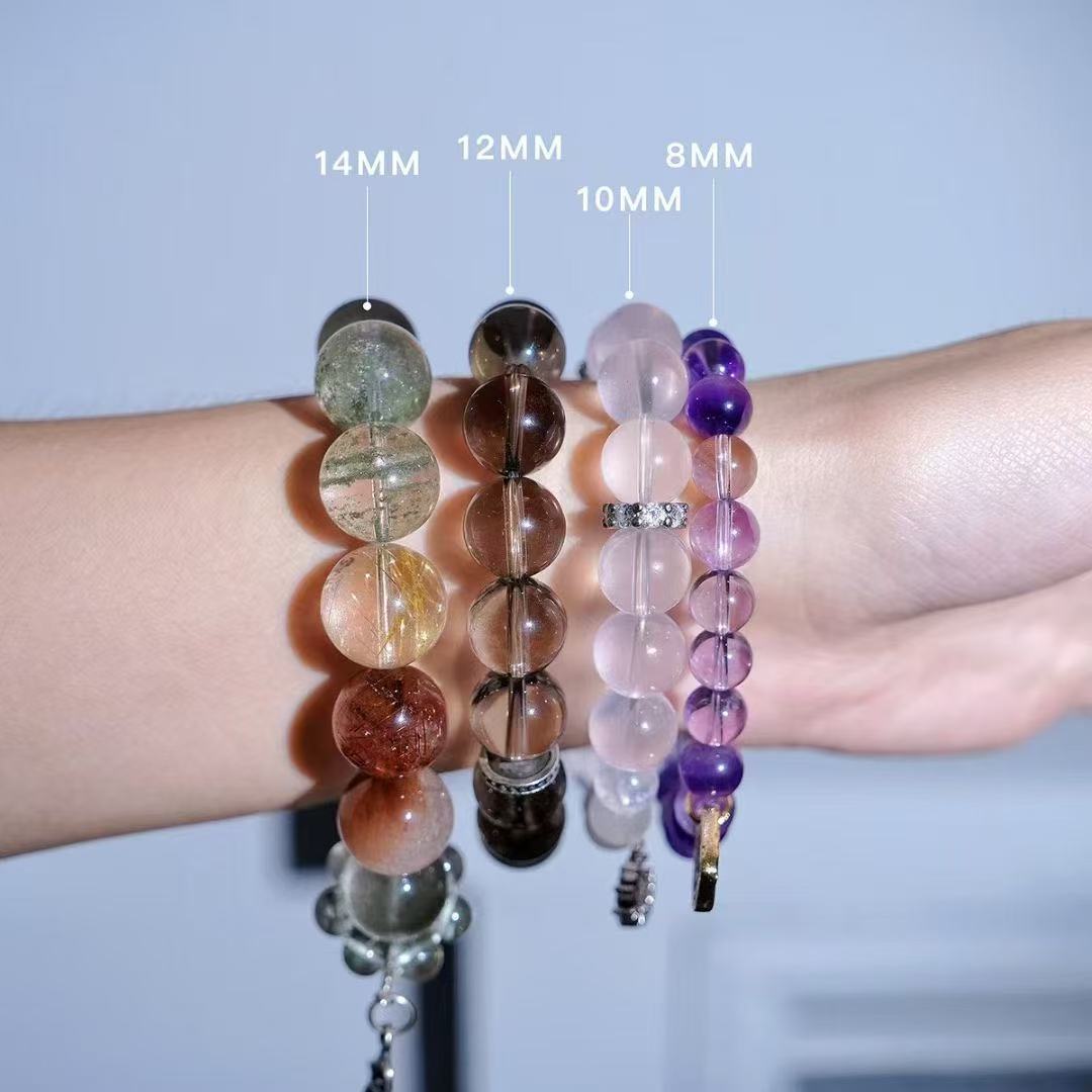 Essential Birthstone Energy Bracelet | 10mm Healing Crystal Beads (Adjustable Smartwatch Band Customization)