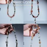 Double Layer Crystal Bracelet | 12mm/8mm Energized Beads + Raw Stone Accent
