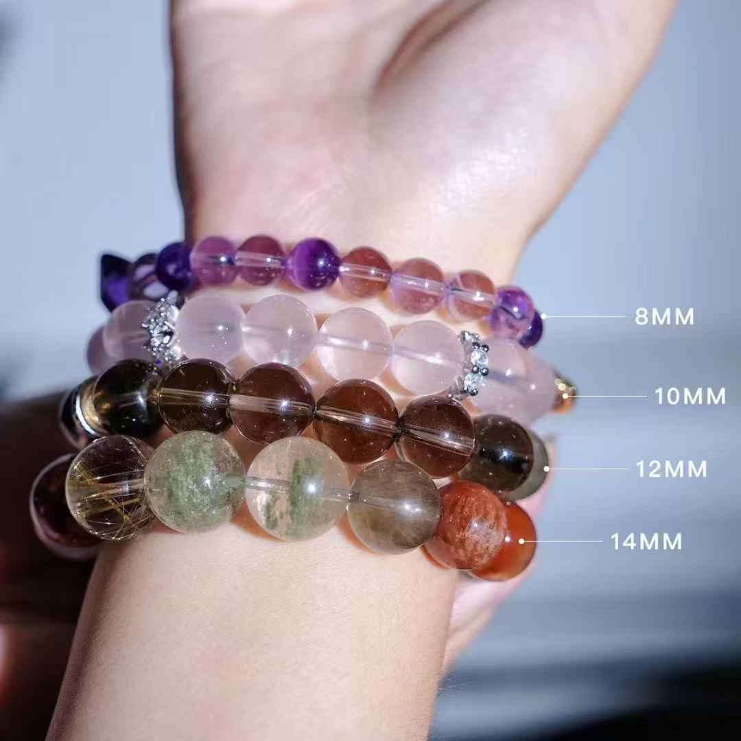 Luxury Personalized Birthstone Bracelet | 14mm Statement Gemstone + One-of-a-kind Raw Crystal (1v1 Custom Smartwatch Band)