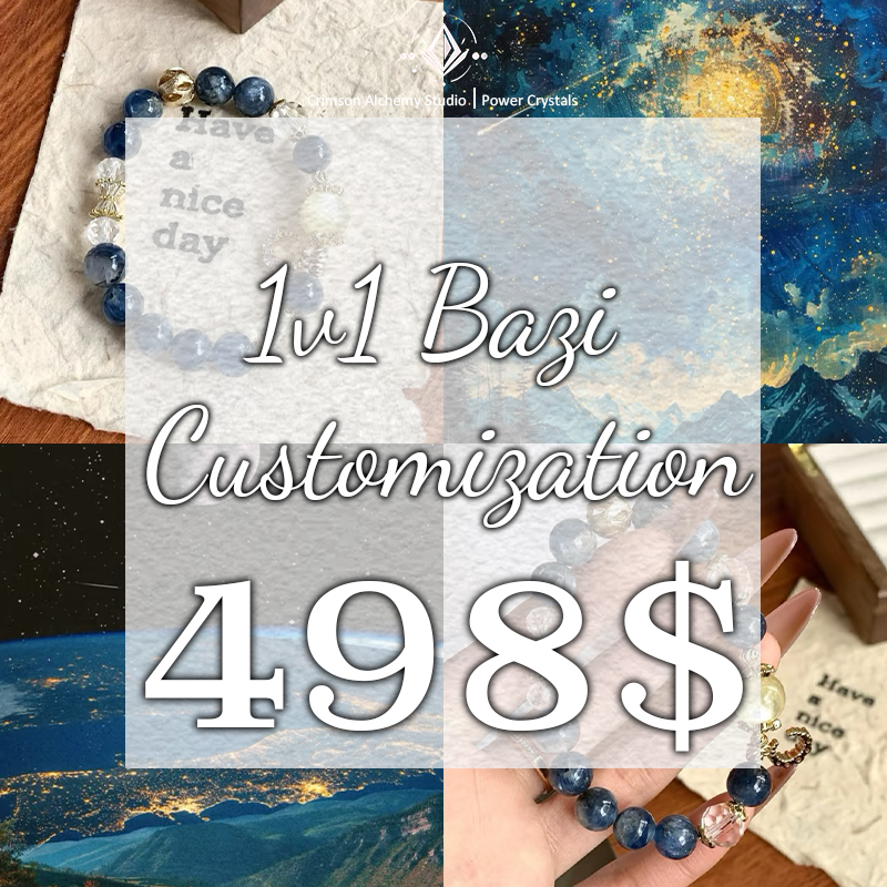 Luxury Personalized Birthstone Bracelet | 14mm Statement Gemstone + One-of-a-kind Raw Crystal