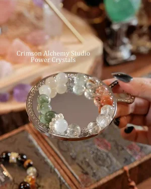 Emerald Ascent: Wood Element Crystal Bracelet for Career Success & Unshakable Wealth Manifestation