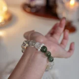 Emerald Ascent: Wood Element Crystal Bracelet for Career Success & Unshakable Wealth Manifestation