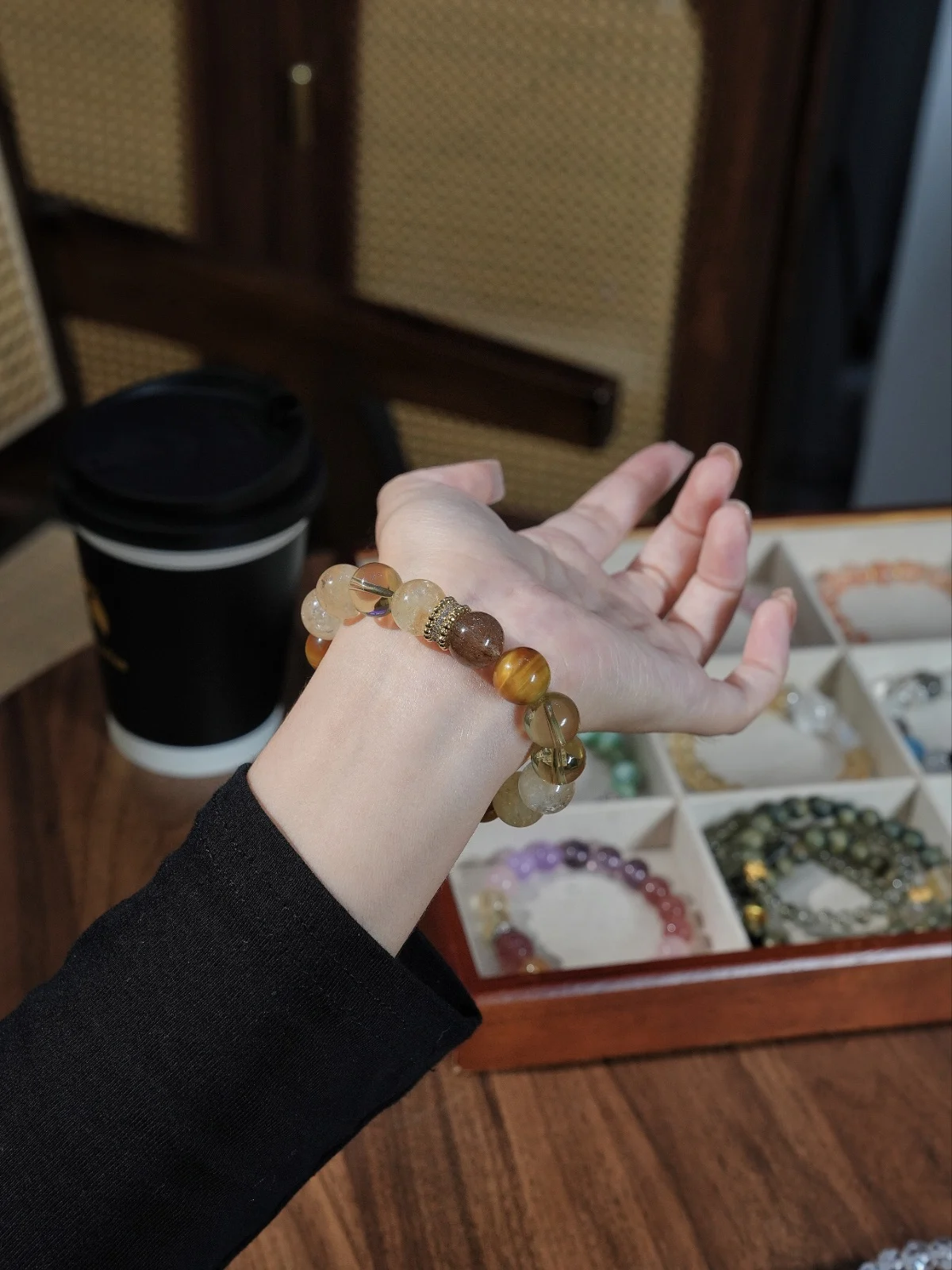 Golden Harvest: Earth Element Crystal Bracelet for Unshakable Wealth & Abundance