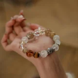 Leo Zodiac Crystal Bracelet – Golden Empowerment & Lunar Calm for Leadership, Wealth, and Strategic Insight