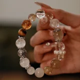 Leo Zodiac Crystal Bracelet – Golden Empowerment & Lunar Calm for Leadership, Wealth, and Strategic Insight