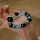 Sagittarius Zodiac Crystal Bracelet – Aquamarine Guardian & Tiger’s Eye Courage for Adventurers’ Energy Armor