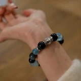 Sagittarius Zodiac Crystal Bracelet – Aquamarine Guardian & Tiger’s Eye Courage for Adventurers’ Energy Armor