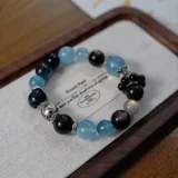 Sagittarius Zodiac Crystal Bracelet – Aquamarine Guardian & Tiger’s Eye Courage for Adventurers’ Energy Armor