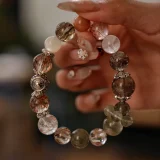 Scorpio Zodiac Crystal Bracelet – Green Revival & Black Gold Resilience for Career Breakthroughs and Unstoppable Ambition