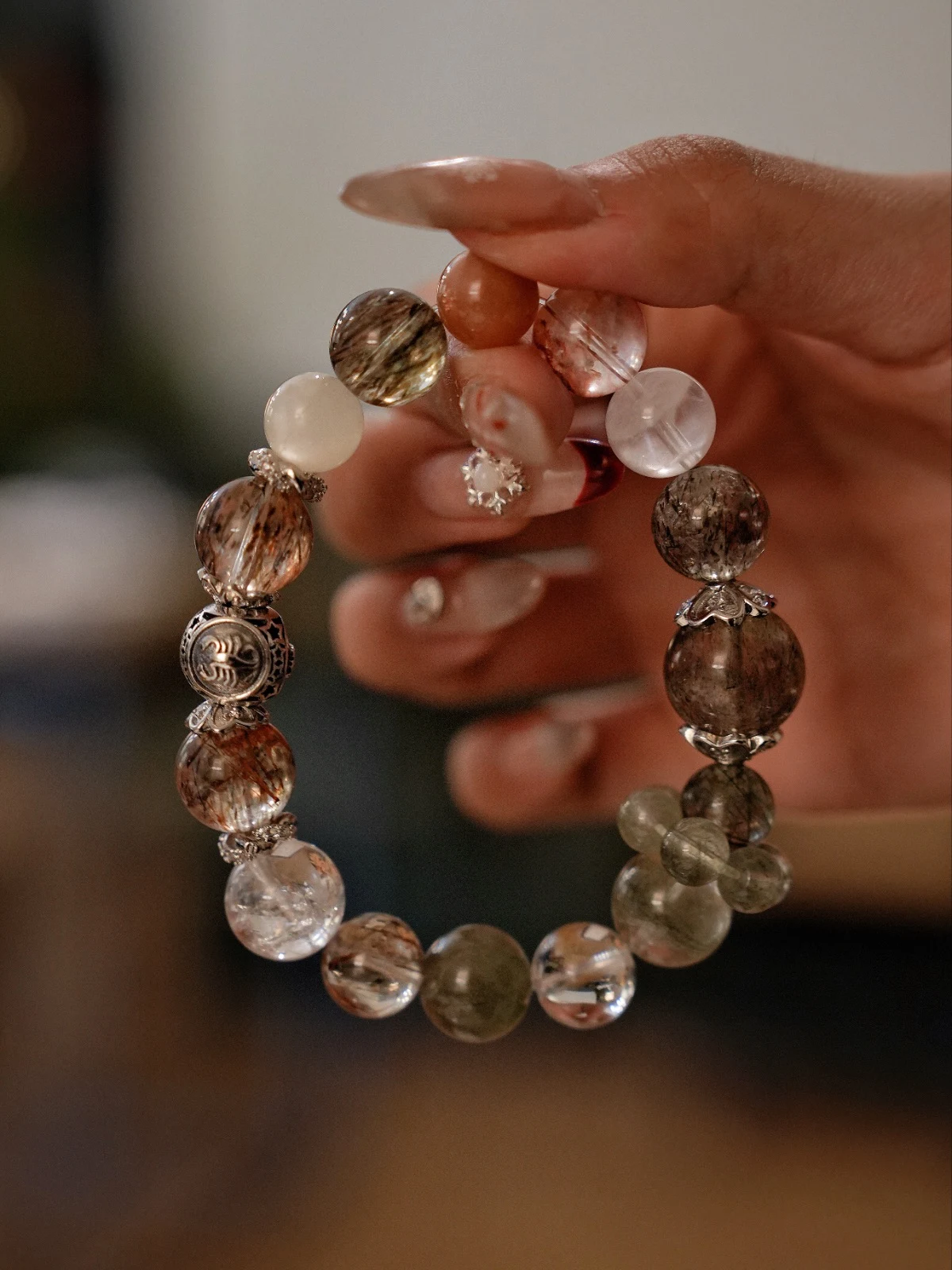 Scorpio Zodiac Crystal Bracelet – Green Revival & Black Gold Resilience for Career Breakthroughs and Unstoppable Ambition