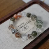 Scorpio Zodiac Crystal Bracelet – Green Revival & Black Gold Resilience for Career Breakthroughs and Unstoppable Ambition