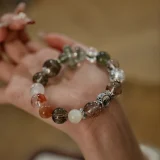 Scorpio Zodiac Crystal Bracelet – Green Revival & Black Gold Resilience for Career Breakthroughs and Unstoppable Ambition