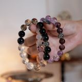 Unwavering Devotion” Couple’s Crystal Bracelet Set – Personalized Feng Shui Gemstone Wristbands for Love & Commitment