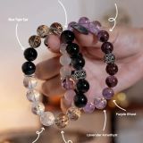 Unwavering Devotion” Couple’s Crystal Bracelet Set – Personalized Feng Shui Gemstone Wristbands for Love & Commitment