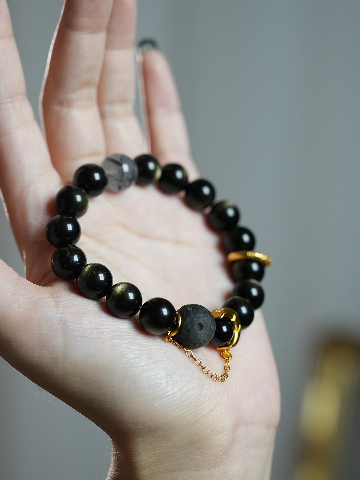 “Black Moon Crystal Bracelet – Cosmic Protection & Power”-5