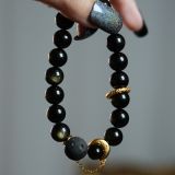 “Black Moon Crystal Bracelet – Cosmic Protection & Power”-5