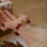“Rainbow Candy Crystal Bracelet – Love Magnet & Golden Fortune”-309