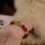 “Rainbow Candy Crystal Bracelet – Love Magnet & Golden Fortune”-309