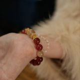 “Rainbow Candy Crystal Bracelet – Love Magnet & Golden Fortune”-309