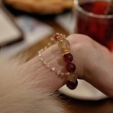 “Rainbow Candy Crystal Bracelet – Love Magnet & Golden Fortune”-309