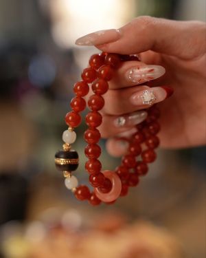 “Blazing Vitality Gemstone Bracelet – Ignite Passion & Sacred Protection”-310