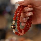 “Blazing Vitality Gemstone Bracelet – Ignite Passion & Sacred Protection”-310