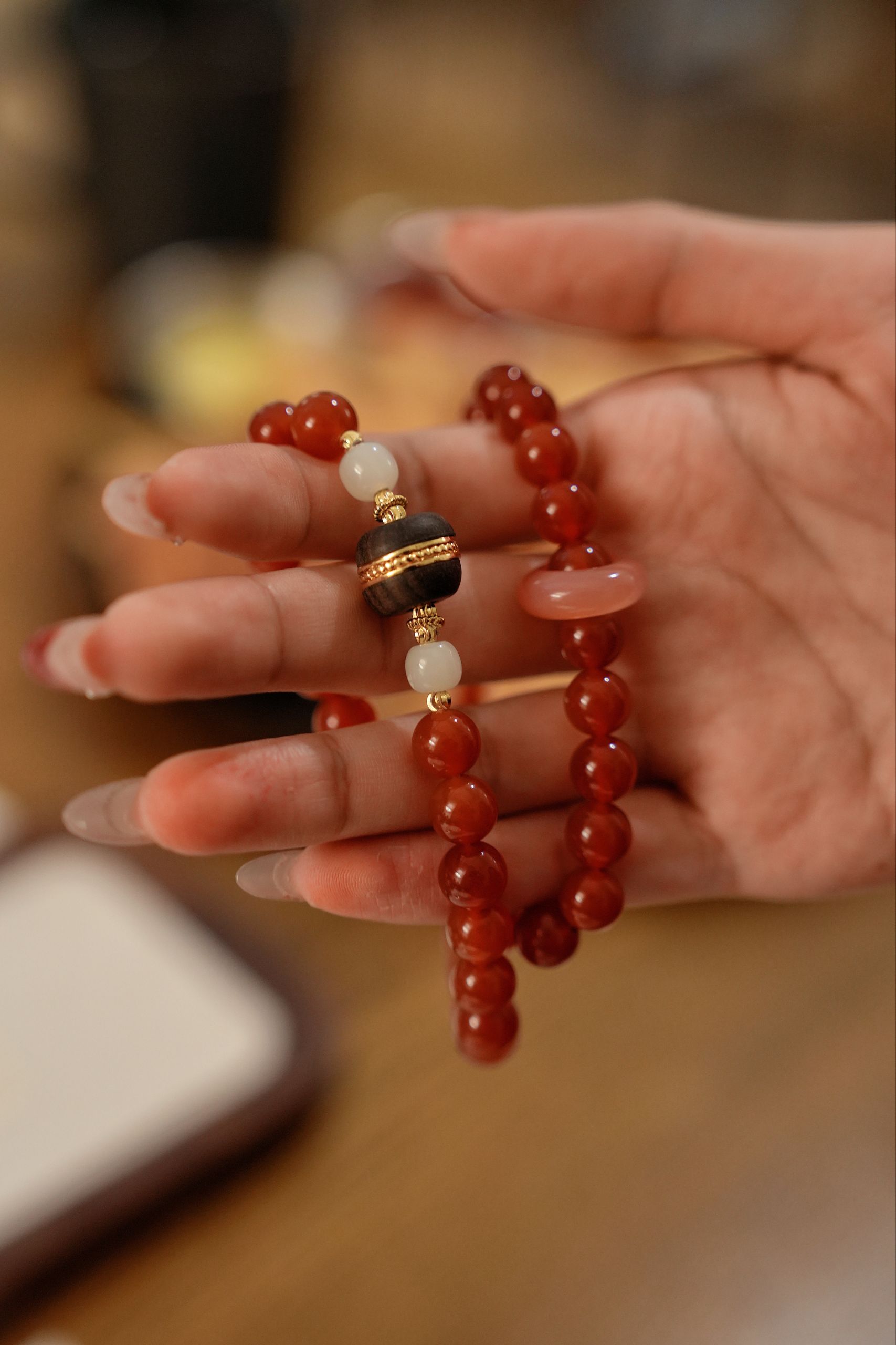 “Blazing Vitality Gemstone Bracelet – Ignite Passion & Sacred Protection”-310