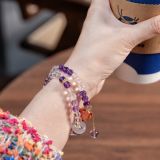 “Purple Fire Alchemy Bracelet – Amethyst & Lepidolite for Spiritual Awakening & 9 Purple Fire Luck”-183
