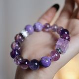 “Nine Purple Flames Crystal Bracelet – Cosmic Fire Energy (2024-2044)”-100