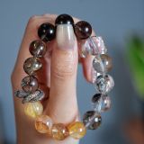 “Black Sugar Pearl Crystal Bracelet – Grounded Energy & Radiant Healing”-215
