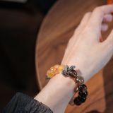 “Black Sugar Pearl Crystal Bracelet – Grounded Energy & Radiant Healing”-215