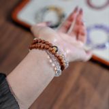 “Orange Latte Crystal Bracelet – Zen Energy & Purified Abundance”-213