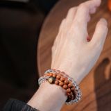 “Orange Latte Crystal Bracelet – Zen Energy & Purified Abundance”-213