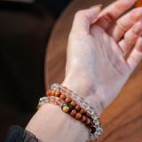 “Orange Latte Crystal Bracelet – Zen Energy & Purified Abundance”-213