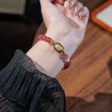 “Strawberry Coconut Crystal Bracelet – Love Magnet & Wealth Charm”-214