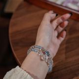 “Glacial Coast Crystal Bracelet – Aquamarine & Clear Quartz for Clarity, Courage & Purification”-196