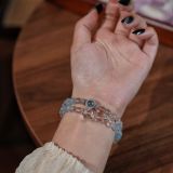 “Glacial Coast Crystal Bracelet – Aquamarine & Clear Quartz for Clarity, Courage & Purification”-196