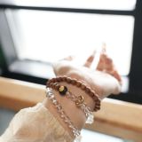 “Orange Latte Crystal Bracelet – Zen Energy & Purified Abundance”-213
