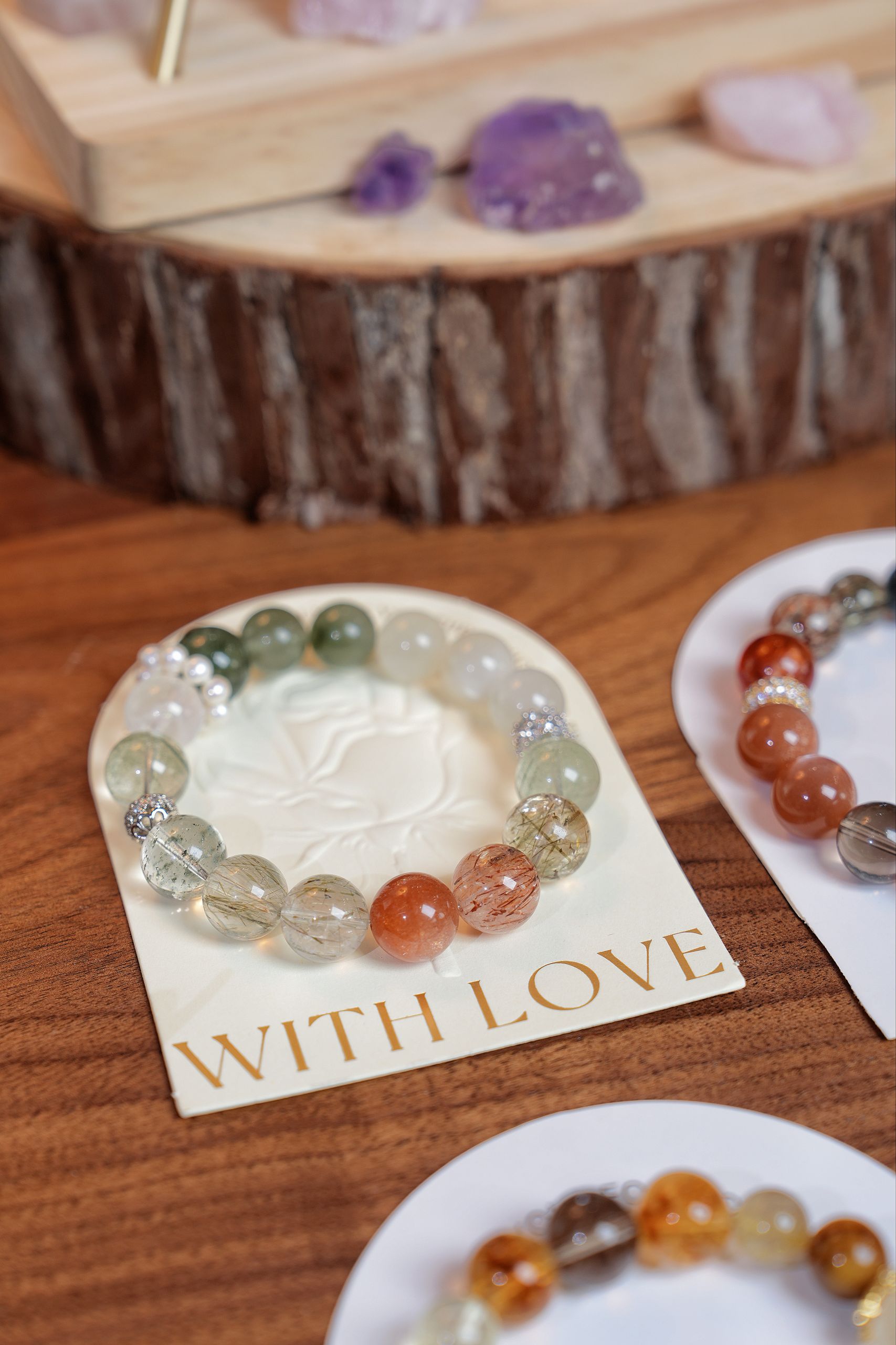 “Forest Citrus Glow Crystal Bracelet – Career Success & Office Warfare Protection”-332