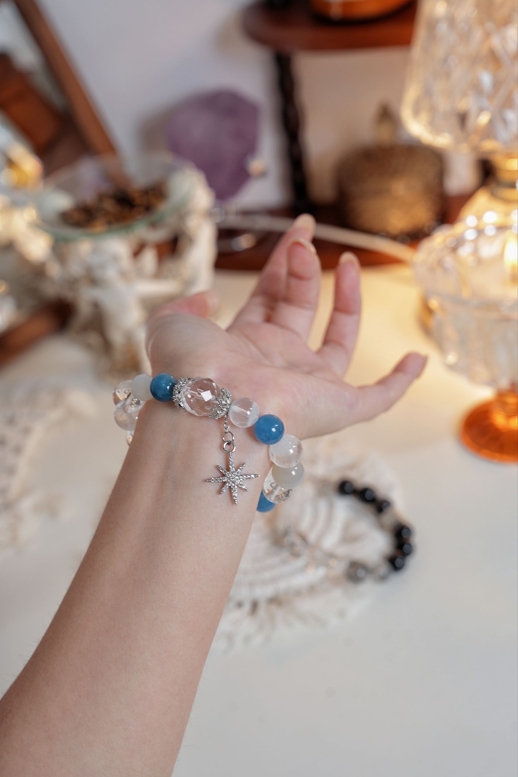 “Pure Golden Waters Crystal Bracelet – Clarity & Divine Protection”-339