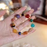 “Rainbow Pulse Crystal Bracelet – Intuition & Abundance Energy”-338