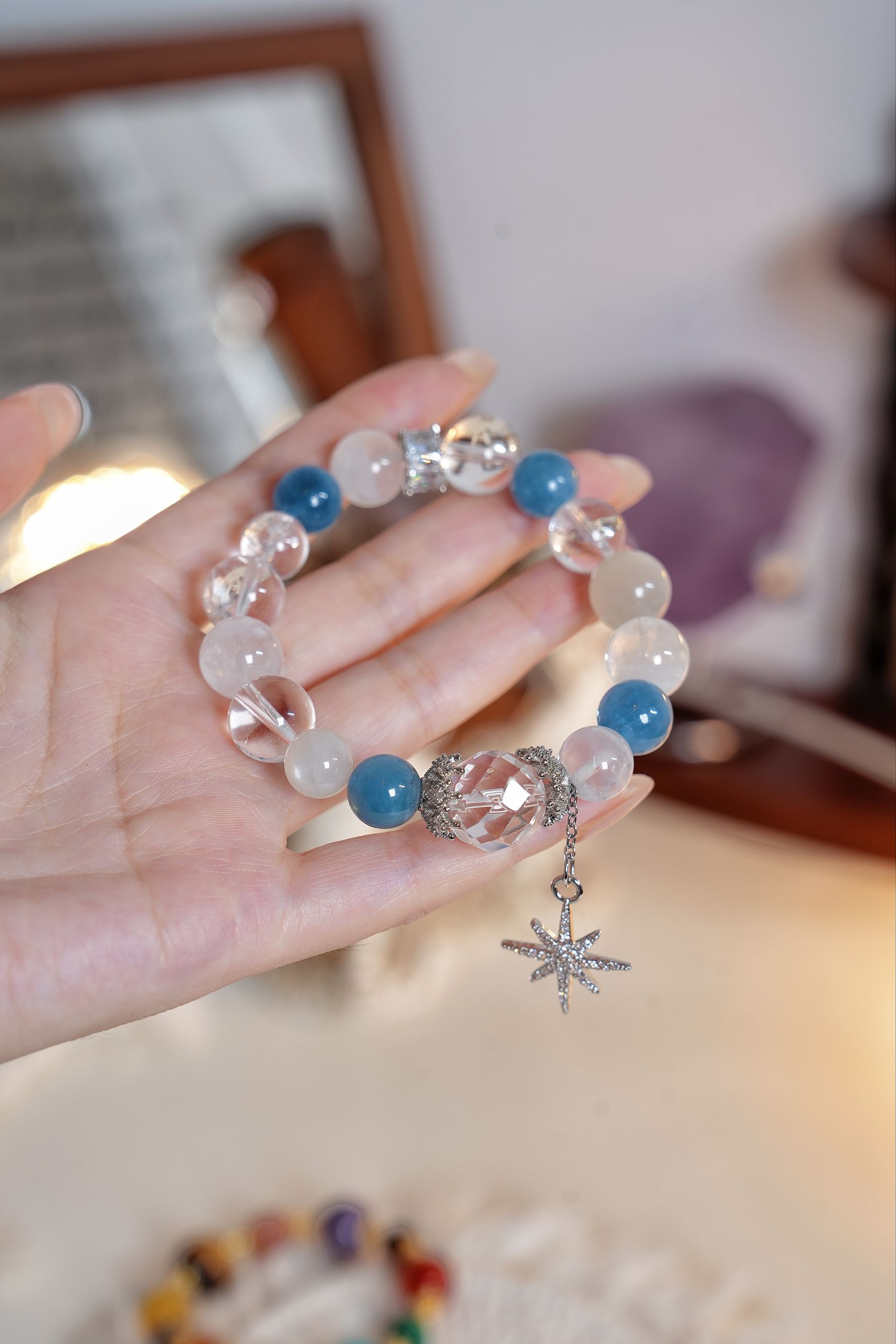 “Pure Golden Waters Crystal Bracelet – Clarity & Divine Protection”-339