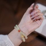 “Jade Serenity Bracelet – Hetian Jade & Nanhong Agate for Peace & Graceful Strength”-200