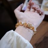 “Golden Wealth Flow Crystal Bracelet – Prosperity & Serene Confidence”-220