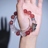 “Pink Silver Fairy Crystal Bracelet – Love Magnet & Social Charm”-253