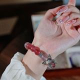 “Pink Silver Fairy Crystal Bracelet – Love Magnet & Social Charm”-253