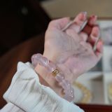 “Blushing Jade Crystal Bracelet – Love & Social Charm”-280