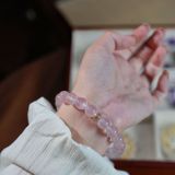 “Blushing Jade Crystal Bracelet – Love & Social Charm”-280