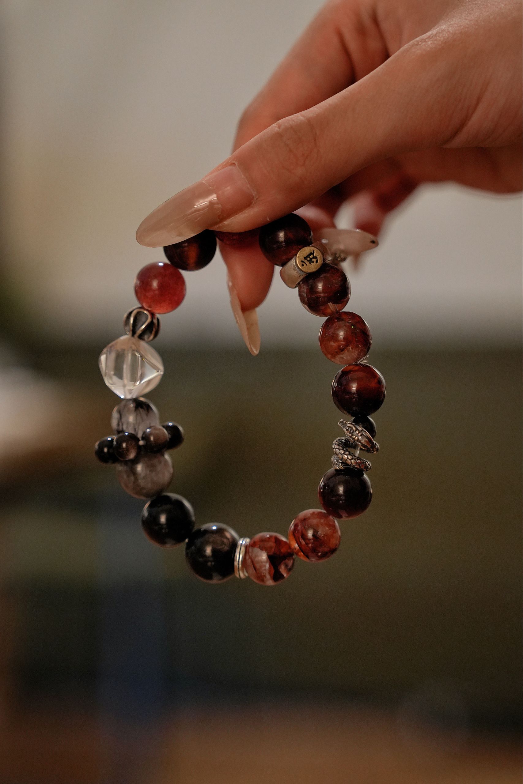 “Blessed Serpent Crystal Bracelet – Evil Protection & Safe Passage Through Zodiac Year”-304