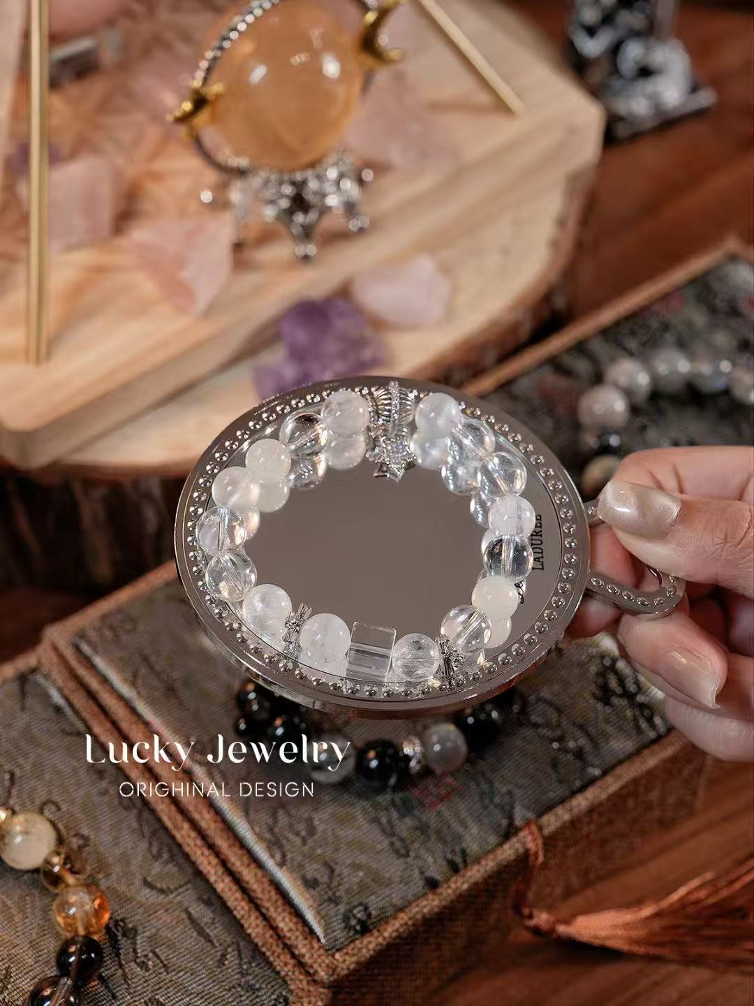 “Fire Tree Silver Blossoms Crystal Bracelet – Amplified Clarity & Pure Energy”-341